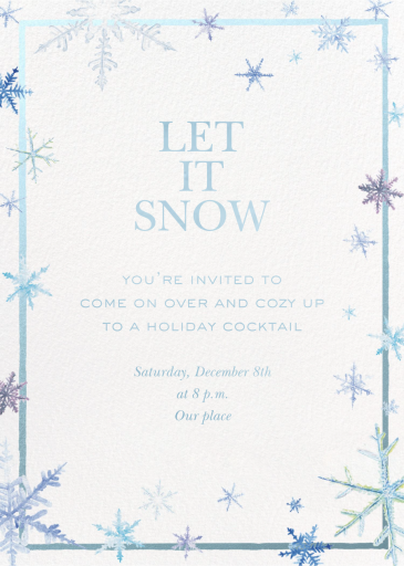 Frosty - Holiday Party Invitation by Clementina Sketchbook