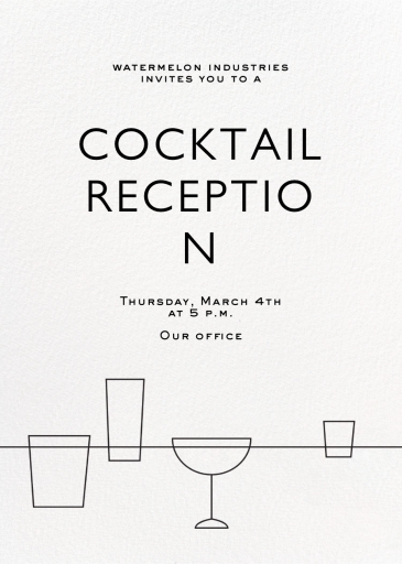 Lower the Bar by Paperless Post