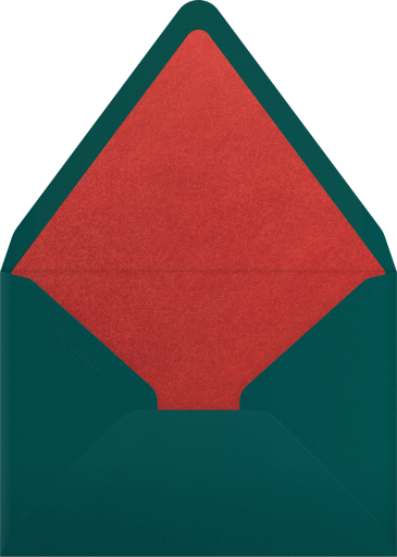Photo Swirl Holiday Card Envelope