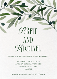 Olive Arch - Wedding Invitation by Paperless Post