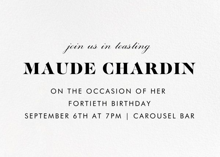 The Occasion - Birthday Invitation by Paperless Post