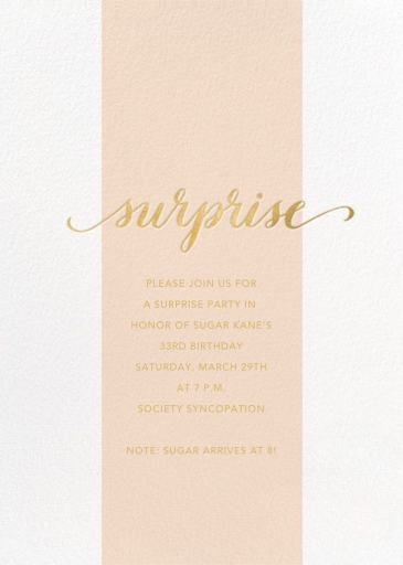 Surprise Stripe - Invitation by Sugar Paper