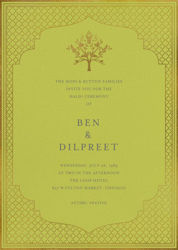 Abhitha - Indian Wedding Invitation by Anita Dongre