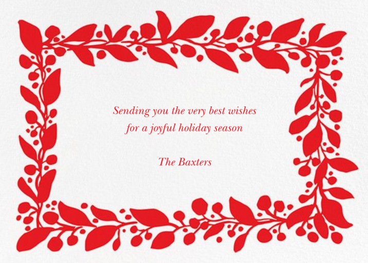 Hedera (Greeting) by Linda and Harriett - Back