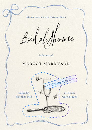 Bow Border (Custom Magic Art) by Paperless Post