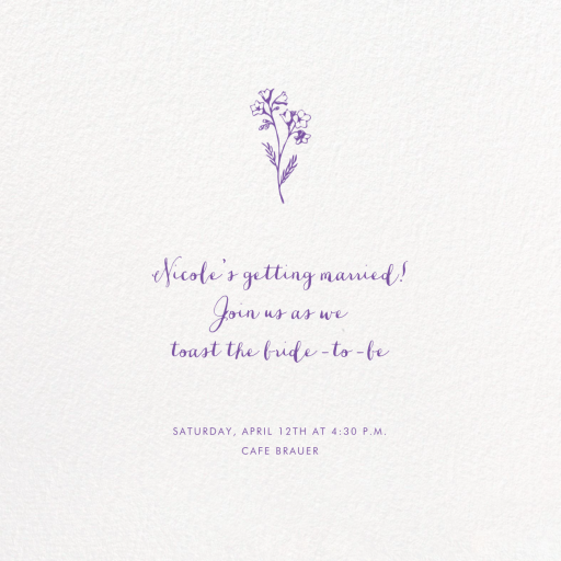 Ivory Plain - Bridal Shower Invitation by Paperless Post
