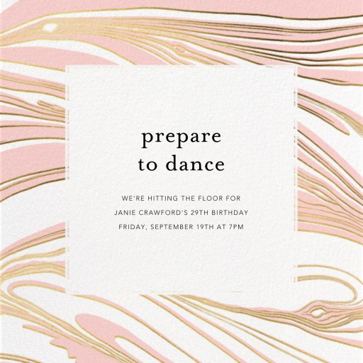 Marbleous - Birthday Invitation by Ashley G