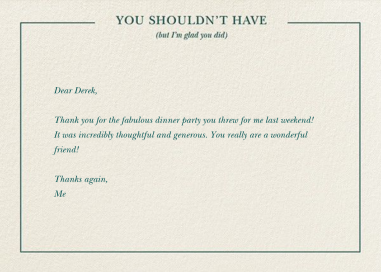 You Shouldn't Have DB - Stationery by Derek Blasberg