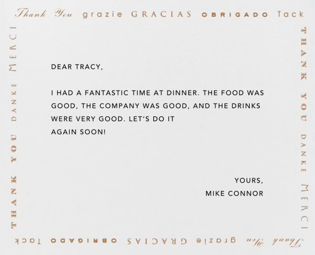 Polyglot Thanks - Stationery by Paperless Post