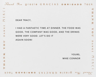 Polyglot Thanks - Stationery by Paperless Post