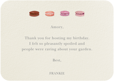 Macarons Quartet - Stationery by Felix Doolittle