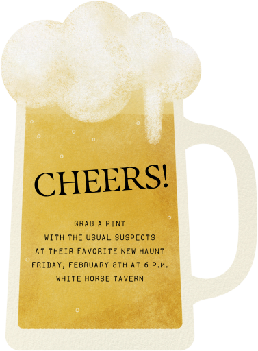 Big Sipper - Happy Hour Invitation by Paperless Post