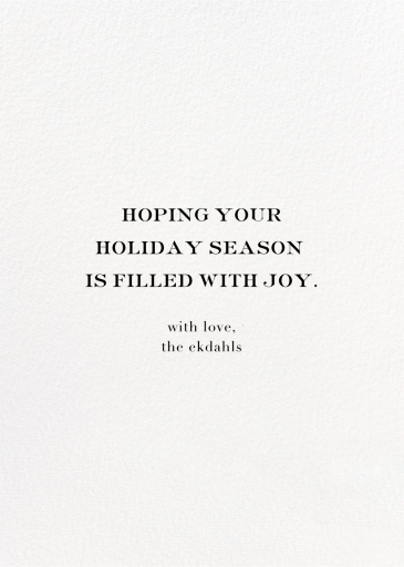 Confetti Photo - Christmas Card by kate spade new york - Back