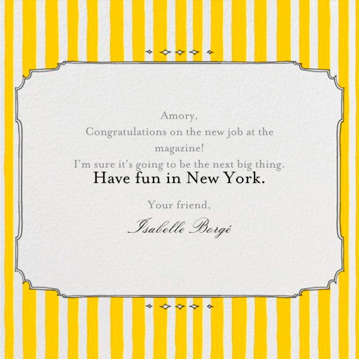 Cirque Congratulations - Congratulations Card by Paperless Post - Back
