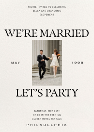 Ever After Photo - Elopement Party Invitation by Paperless Post