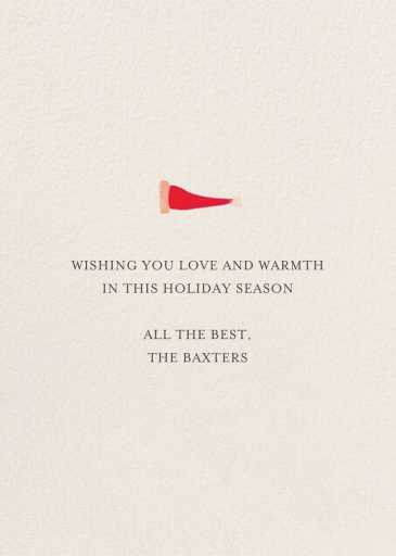 Santa's Slumber - Holiday Card by Mr. Boddington's Studio - Back