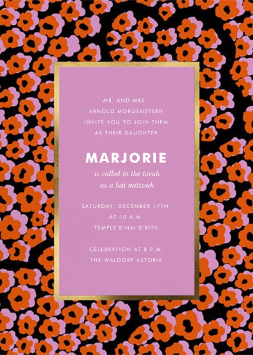 Wild Flora - Religious Invitation by kate spade new york