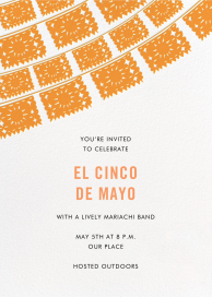 Fiesta Flags - Cinco de Mayo Invitation by Linda and Harriett