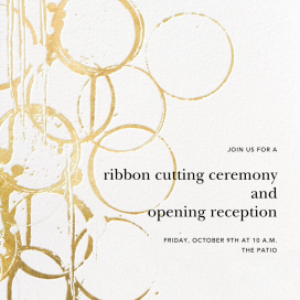 Metallic Circles Watermark - Gala Invitation by Kelly Wearstler