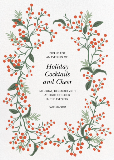 Winterberry - Holiday Party Invitation by Rifle Paper Co.