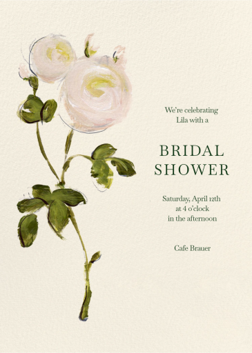 Botanical Bliss - Bridal Shower Invitation by Oscar de la Renta