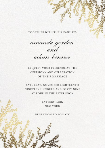 Forsythia Photo - Invitation by Paperless Post - Back