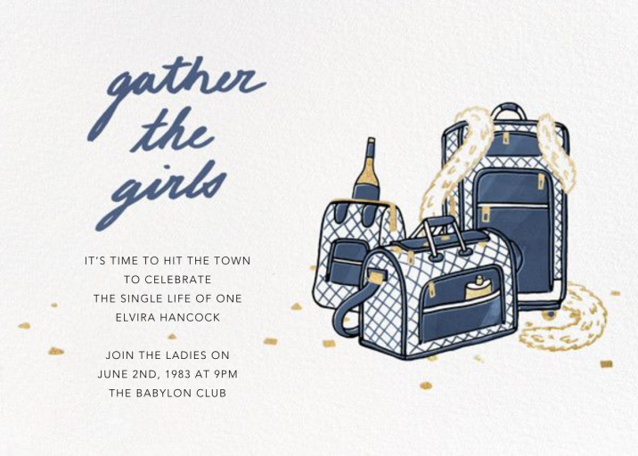 Gather the Girls - Bachelorette Party Invitation by Paperless Post