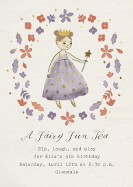 Fairy Princess - Birthday Invitation by Merrilee Liddiard