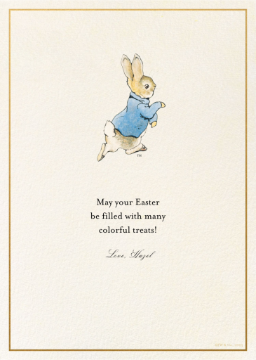 Hop Along - Greeting Card by Peter Rabbit