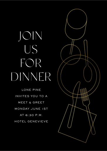 All Set - Business Dinner Invitation by Paperless Post