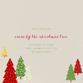 Modern Christmas Trees by Paperless Post