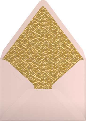 Pink & Gold Striped Border Card Envelope