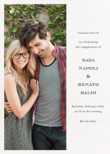 Photo Vines Simple Script Invitation