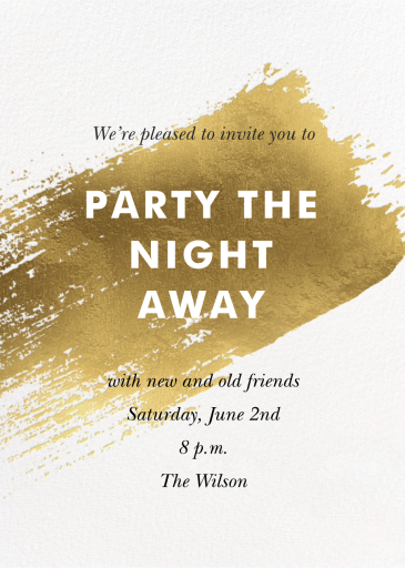 Modern Brushstroke by Paperless Post