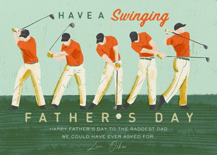 Big Swing - Father's Day Card by Paperless Post
