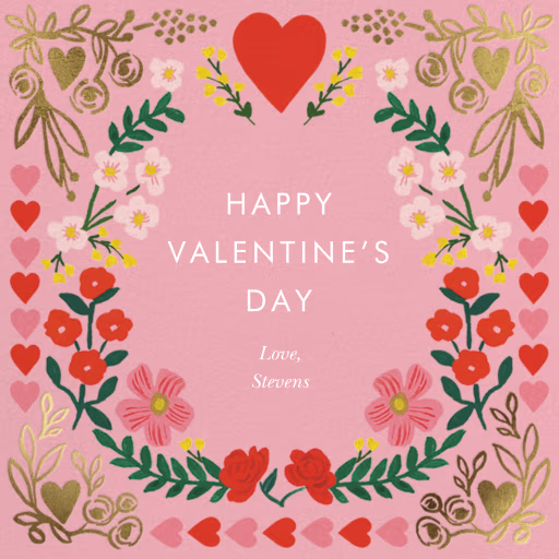 Juliet Border - Valentine's Day Card by Rifle Paper Co.