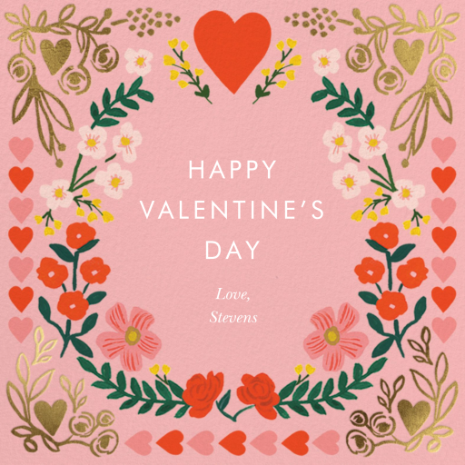 Juliet Border - Valentine's Day Card by Rifle Paper Co.