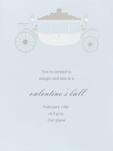 Carriage - Valentine's Day Invitation by Paperless Post