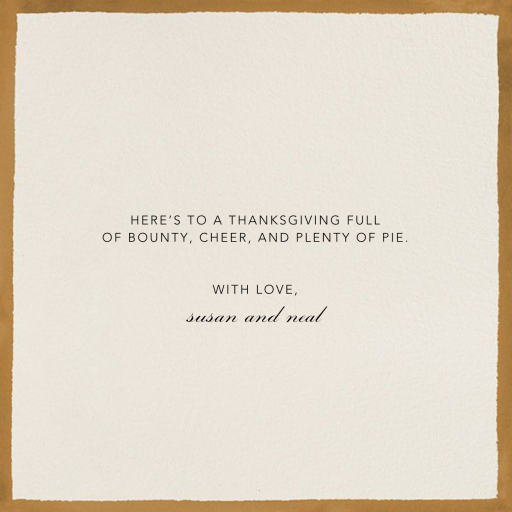 Harvest Bouquet - Thanksgiving Card by Paperless Post - Back