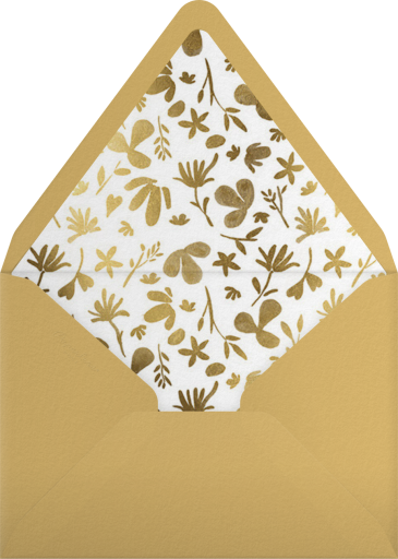 Floral Flutes - Paperless Post Envelope