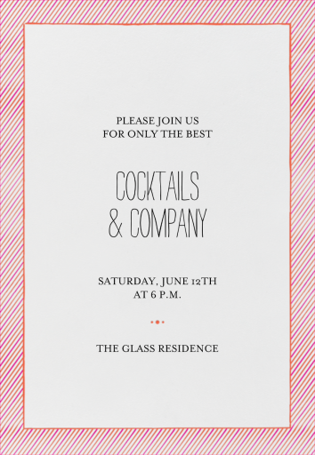 The Prepster - Cocktail Party Invitation by Mr. Boddington's Studio