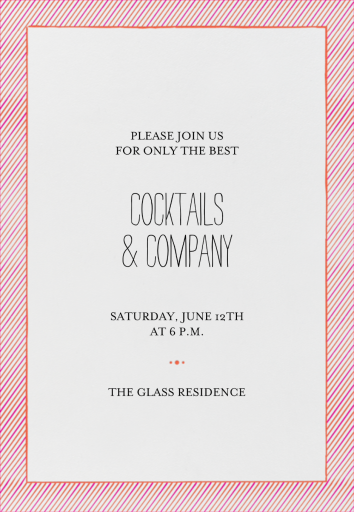 The Prepster - Cocktail Party Invitation by mr-boddingtons-studio