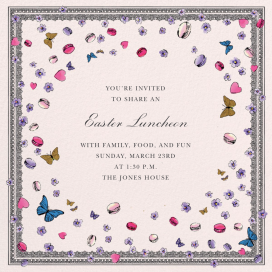 Jardin Royale - Easter Invitation by Ladurée