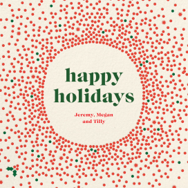 Radiating Dots (Square) - Greeting Card by Cheree Berry Paper & Design