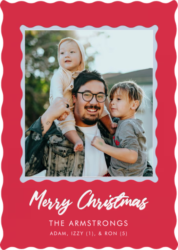 Wavy Photo Frame - Christmas Card by Cheree Berry Paper & Design