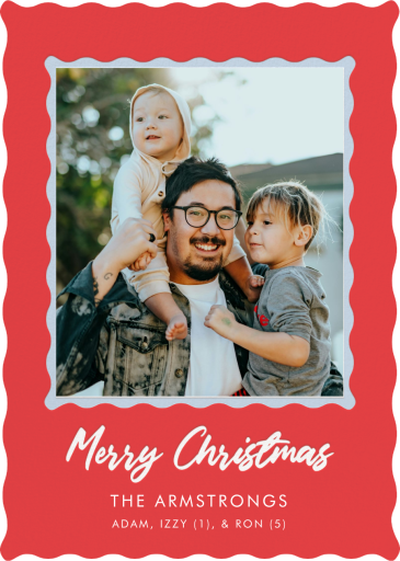 Wavy Photo Frame - Holiday Card by Cheree Berry Paper & Design