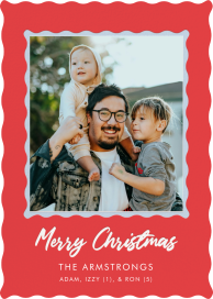 Wavy Photo Frame - Christmas Card by Cheree Berry Paper & Design