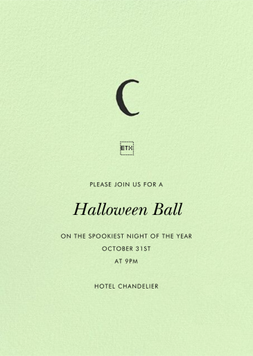 Wicked Witch Halloween - Invitation by Rifle Paper Co. - Back