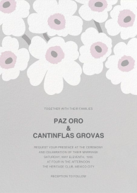 Unikko (Wedding) by Marimekko