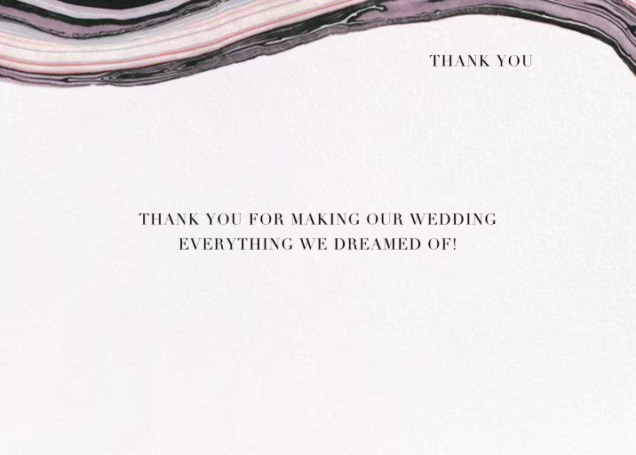 Marbleized (Stationery) - Thank You Card by Kelly Wearstler